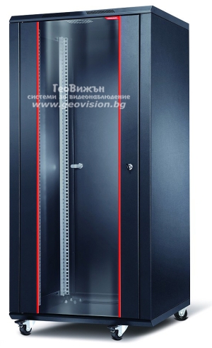 19" Комуникационен шкаф - стоящ 20U: FORMRACK INT-20U6060, 600x600х1055 mm /ШхДхВ/ с неотваряеми страници