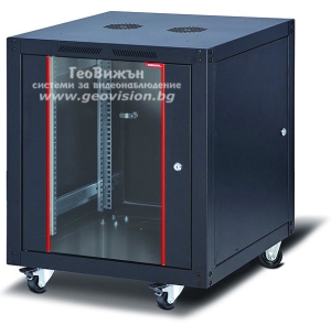 19" Комуникационен шкаф - стоящ 12U: FORMRACK BTA-12U6060, 600x600х764 mm /ШхДхВ/ с отваряеми и заключващи се страници
