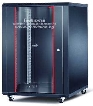 19" Комуникационен шкаф - стоящ 12U: FORMRACK INT-12U6060, 600x600х700 mm /ШхДхВ/ с неотваряеми страници