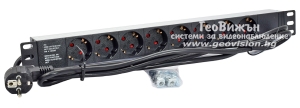 FORMRACK F082PR8A: 19“ Разклонител, 8 x 230 V контакта тип Шуко