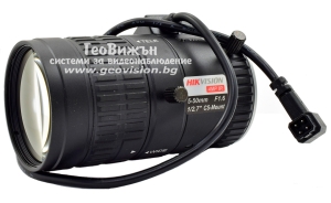 Варифокален обектив с автоматичен ирис HIKVISION TV0550D-4MPIR: 5-50 mm, инфрачервена корекция, стъклена леща, CS-mount, 4 мегапиксела