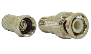 BNC/F-конектор TENDTOP TT-BC35 + F-конектор с гумено уплътнение ф6.7
