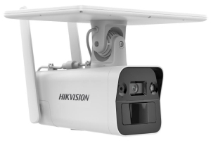 Автономна 4G мрежова IP камера HIKVISION DS-2XS2T41G1-ID/4G: 4 MPX, LTE със слот за СИМ карта, соларен панел, литиева батерия, инфрачервено осветление до 30 метра, обектив 4 mm, микрофон и говорител