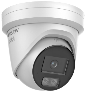 Мрежова IP камера HIKVISION DS-2CD2347G3-LI2UY: 4 MPX, AcuSense 3.0 алгоритми, ColorVu 3.0 със Smart Hybrid Light комбинирано БЯЛО и инфрачервено осветление до 30 метра, обектив 4 mm, двоен микрофон