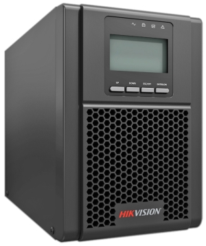 Непрекъсваемо токозахранване /UPS/ HIKVISION DS-UPS01K24-R/TS: 1000VA - 900 Watt, OnLine технология с двойно преобразуване, чиста синусоида, 4 x IEC C13 изхода, 2 батерии 12V/9 Ah
