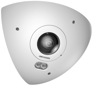 Широкоъгълна 360 градуса мрежова IP камера HIKVISION DS-2CD6W65G1-IVS: 6 MPX, DeepinView технология с DEEP LEARNING алгоритми за анализ на хора и човекопоток, обектив 1.16 mm, микрофон и говорител