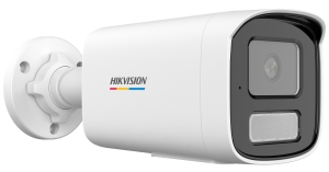 Мрежова IP камера HIKVISION DS-2CD1T47G3H-LIU: 4 MPX, Motion Detection 3.0, ColorVu 3.0 със Smart Hybrid Light комбинирано БЯЛО и инфрачервено осветление до 50 метра, обектив 2.8 mm, микрофон